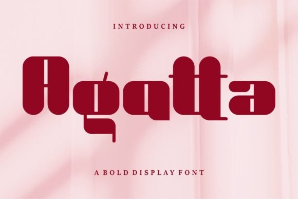 Agatta: A Bold Display Typeface for Modern Editorial Design