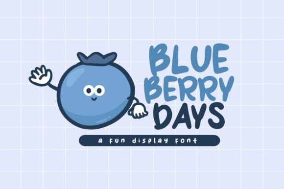 Blueberry Days: A Playful Typeface for Modern Editorial Design