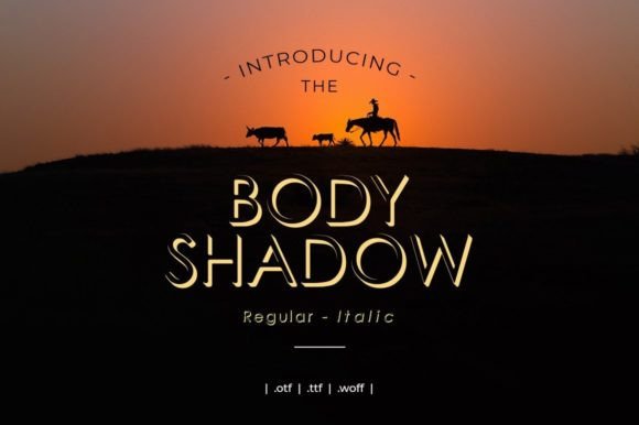 Bodyshadow: The Premium Display Typeface for Modern Editorial Design