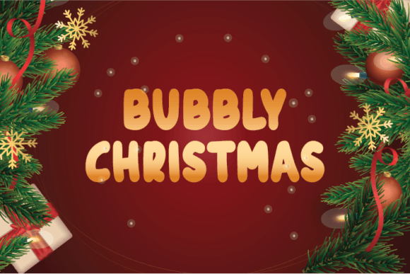 Bubbly Christmas: A Playful Display Typeface for Festive Editorial Design