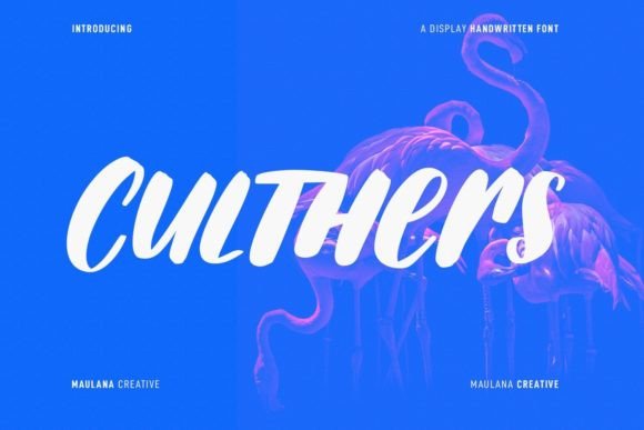 Culthers: The Handwritten Display Font That Brings Your Crafts to Life