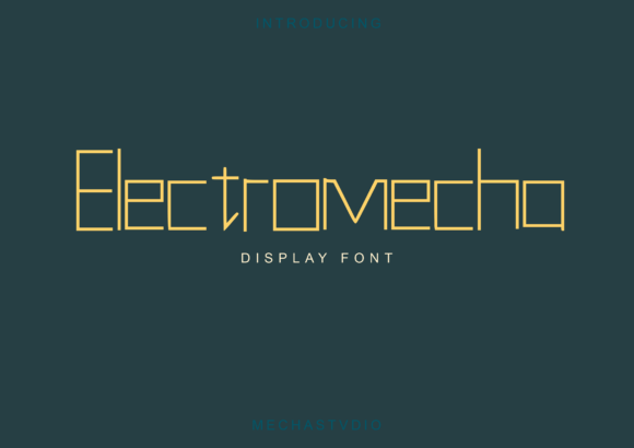 Electromecha: The Modern Display Font for Editorial Design