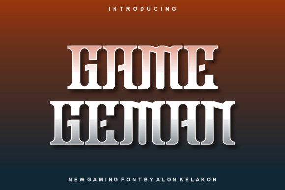 Game Geman: A Modern Display Typeface for Bold Branding