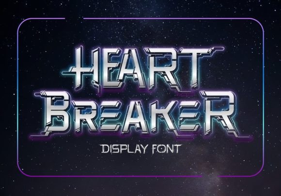 Heart Breaker: The Sci-Fi Display Font That Powers High-Impact Campaigns