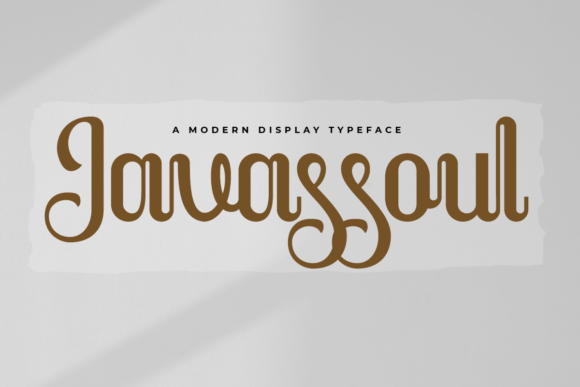 Javassoul: The Elegant Display Font for Modern Editorial Design