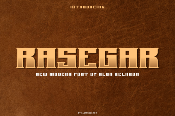 Rasegar: The Modern Display Font Elevating Brand Identity