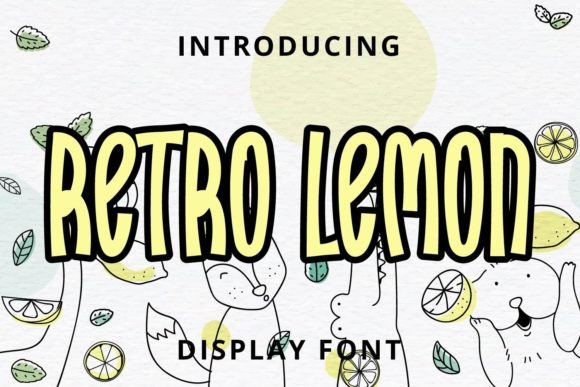 Retro Lemon: A Vibrant Display Typeface for Bold Digital Branding
