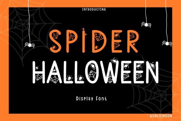 Spider Halloween: A Spooky Display Font for Creative Branding