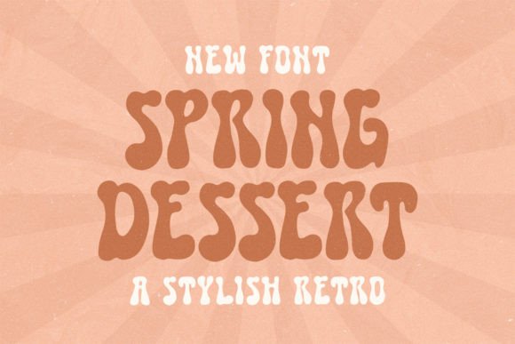 Spring Dessert: The Retro Display Typeface That Elevates Small Business Branding