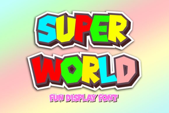 Super World: A Joyful Display Typeface for Modern Editorial Design