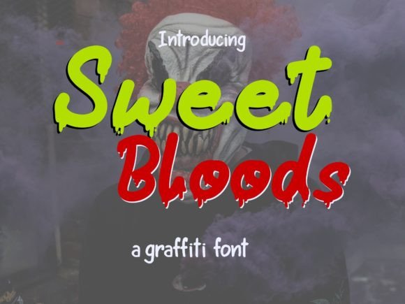 Sweet Bloods: A Spooky Display Typeface for Digital Creators