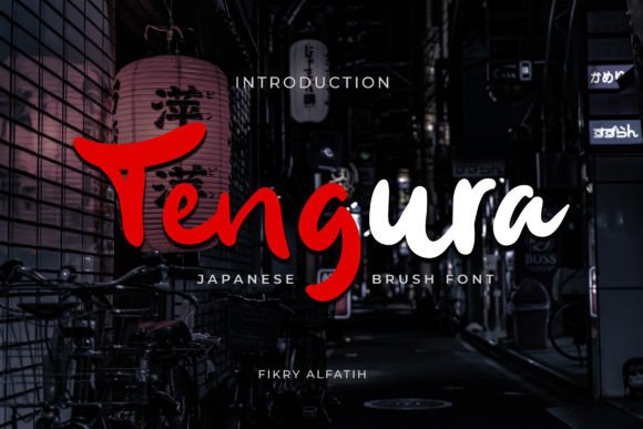 Tengura: A Japanese-Inspired Display Font for Editorial Design